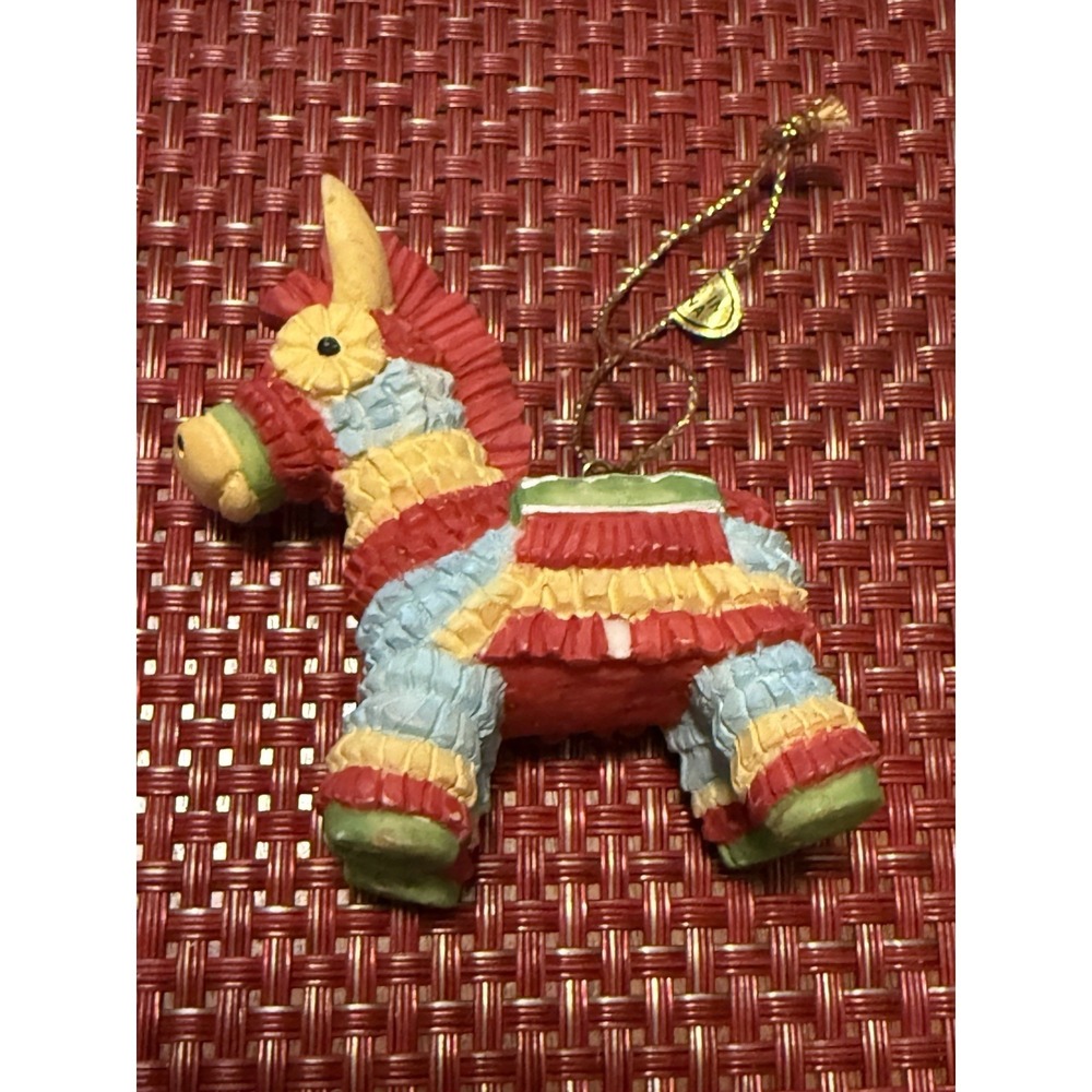 FELIZ NAVIDAD Christmas Keepsake Ornament PIÑATA No Tail - See Description As Is